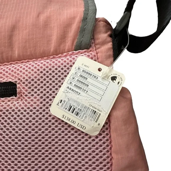 Free People NWT Playoff Sherpa Messenger Bag in pink - Picture 6 of 9